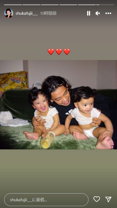 藤井萩花Instagramストーリーズより