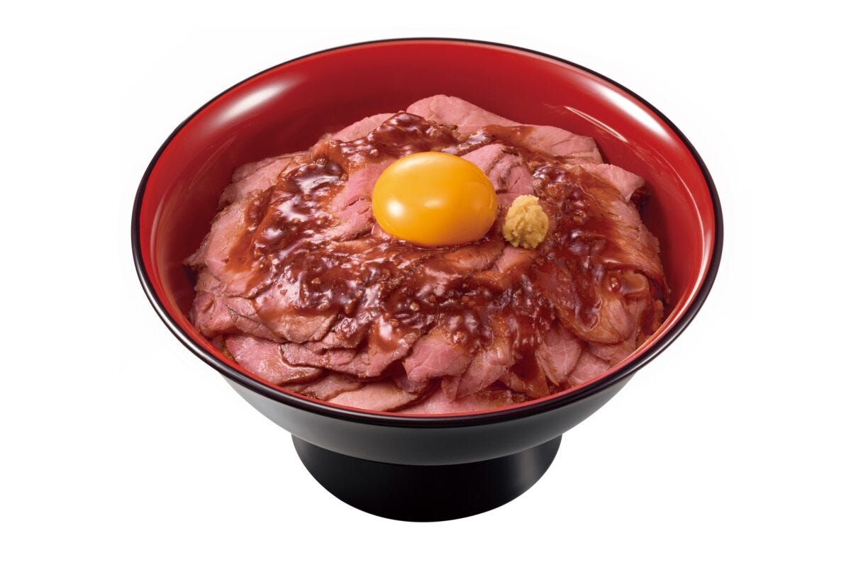 すき家「ローストビーフ丼」