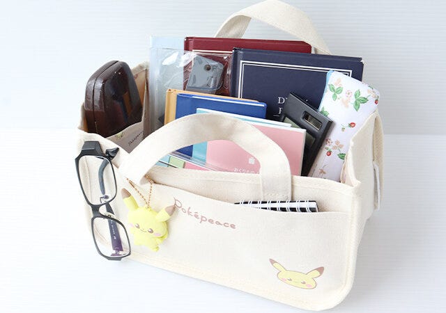 付録　ムック　宝島社　ポケモン　ポケピース　インテリアトート　ピカチュウ　デスク小物　収納　持ち運び　便利