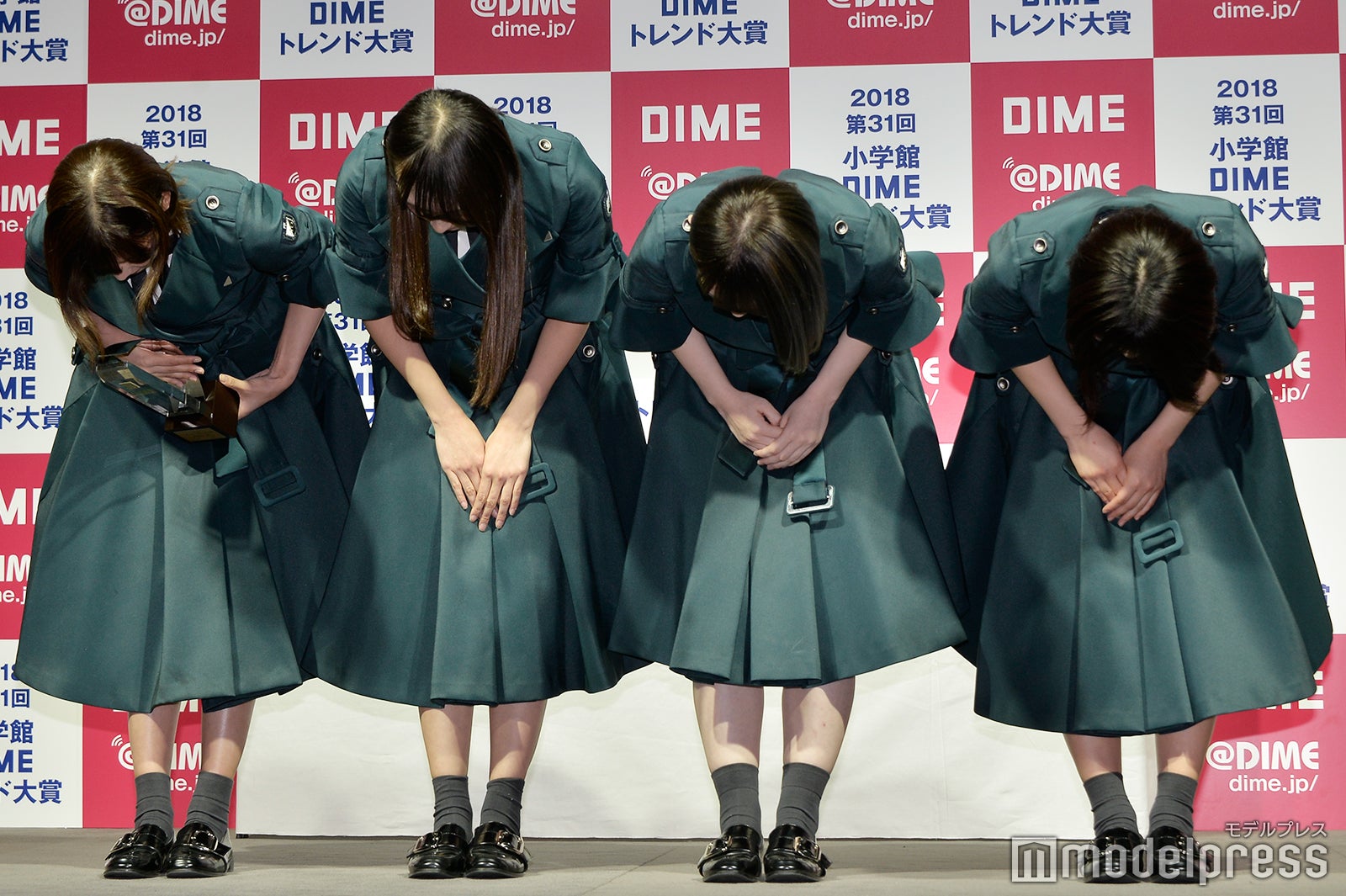 欅坂46の渡邉理佐、渡辺梨加、小池美波、織田奈那 （C）モデルプレス