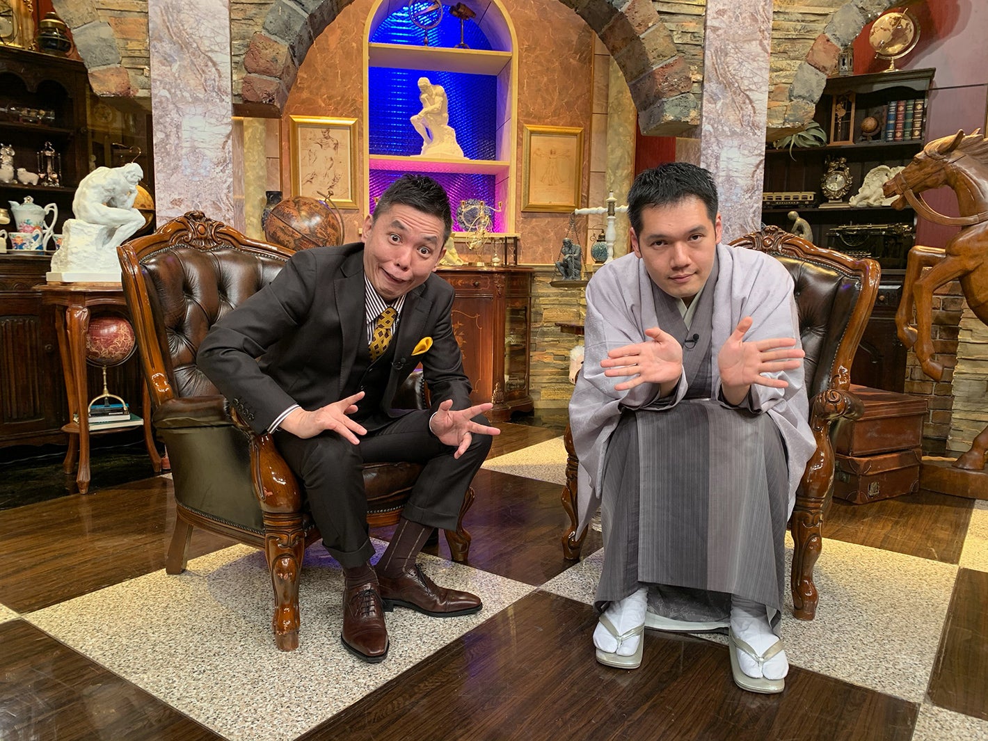 （左から）太田光、神田松之丞（C）テレビ朝日