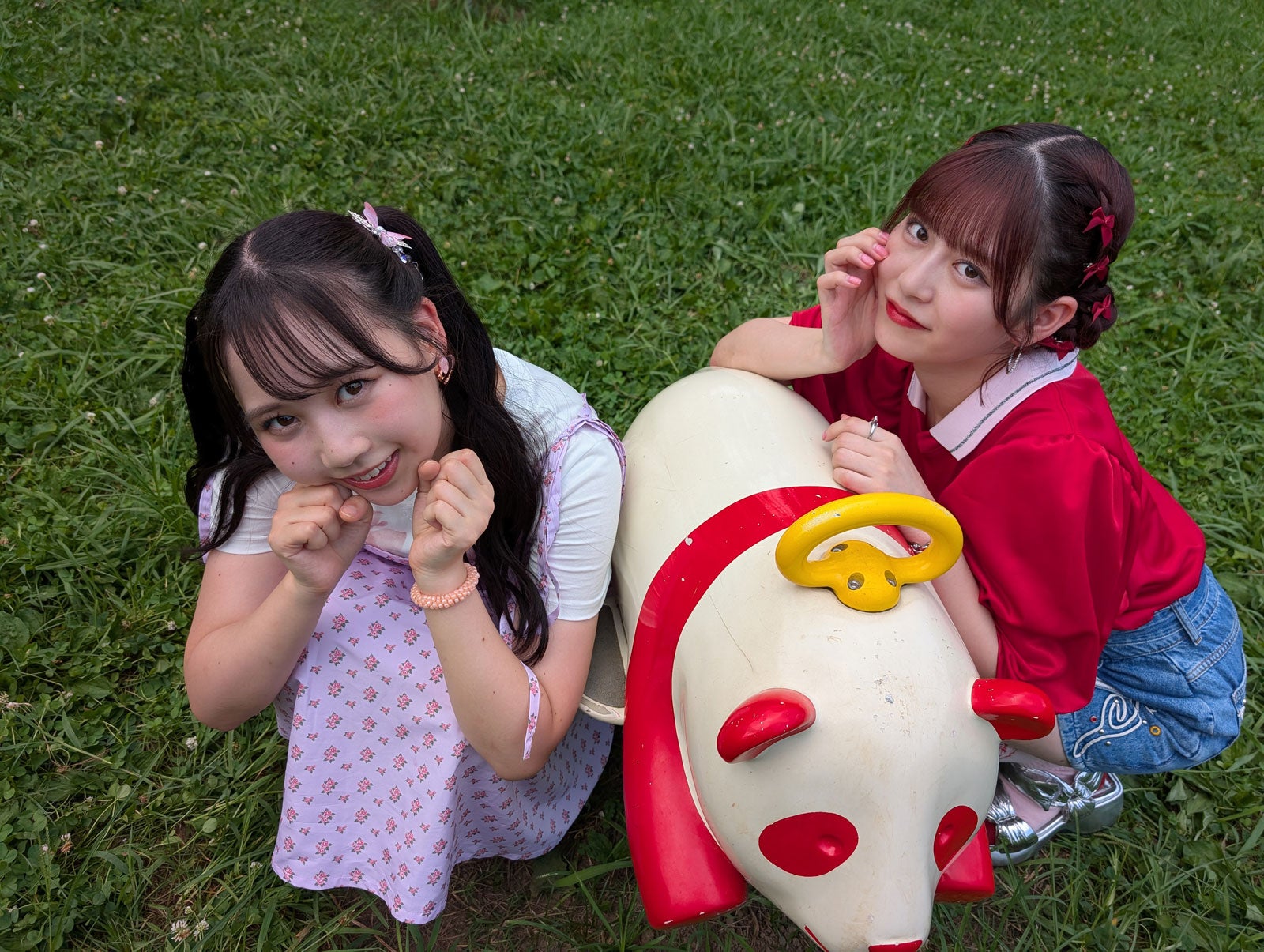 FRUITS ZIPPER 新WEBCM「公園」篇オフショット（提供写真）