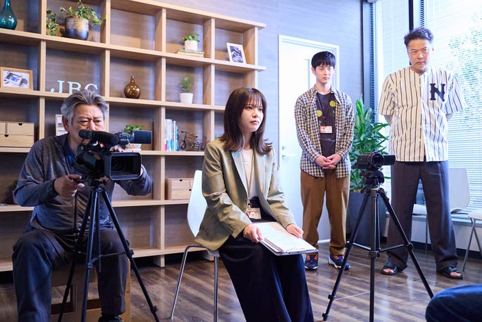 おかやまはじめ、岸井ゆきの、小林虎之介、田中哲司「恋は闇」第8話(C)日本テレビ