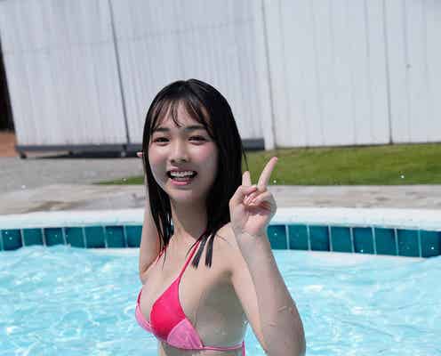 「ミスマガジン2021」天野きき、透明感際立つ水着姿に釘付け