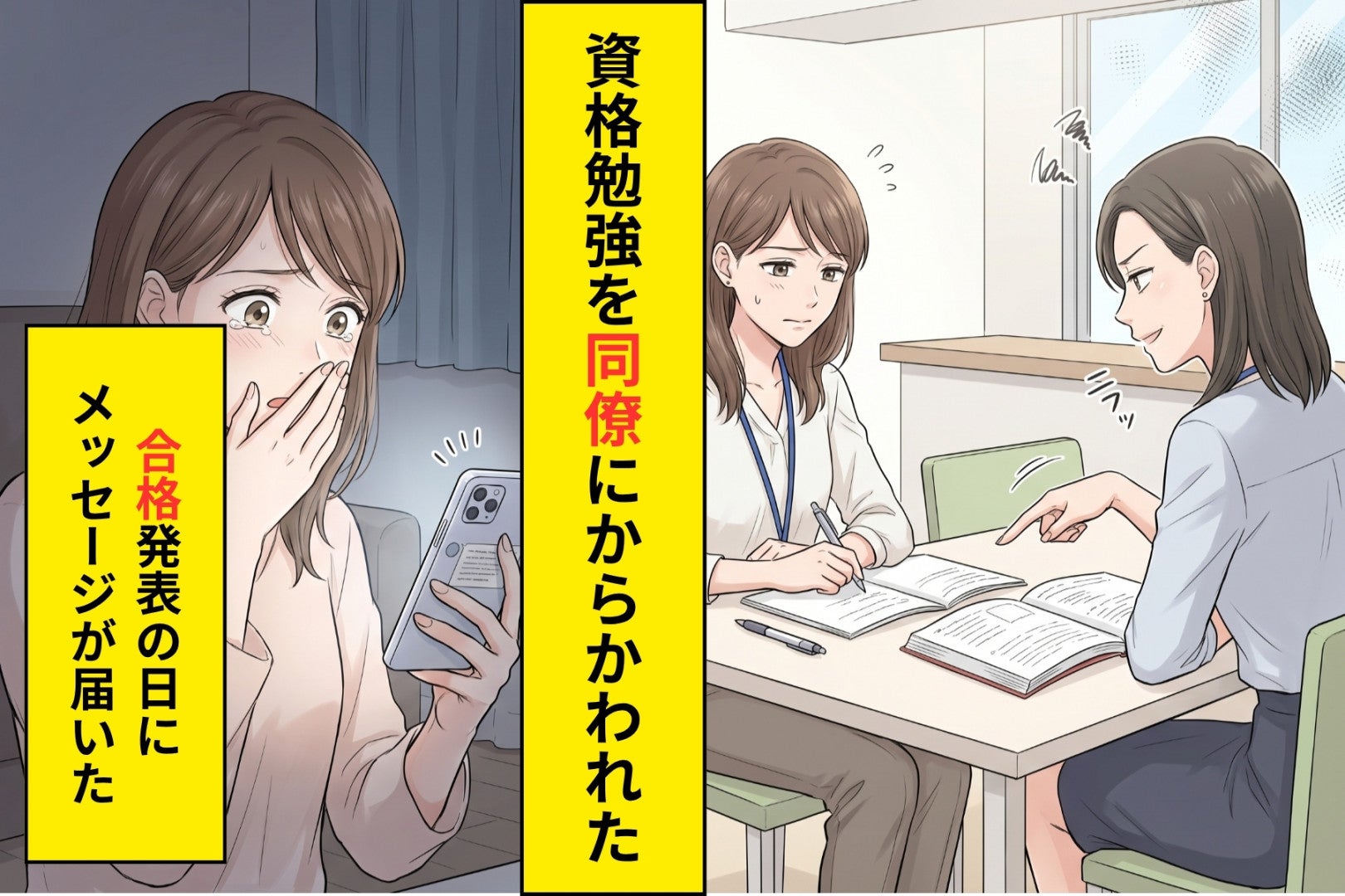 「30過ぎて資格の勉強とか意味ある？」と笑った同僚→合格発表の日に届いたメッセージに泣いた話