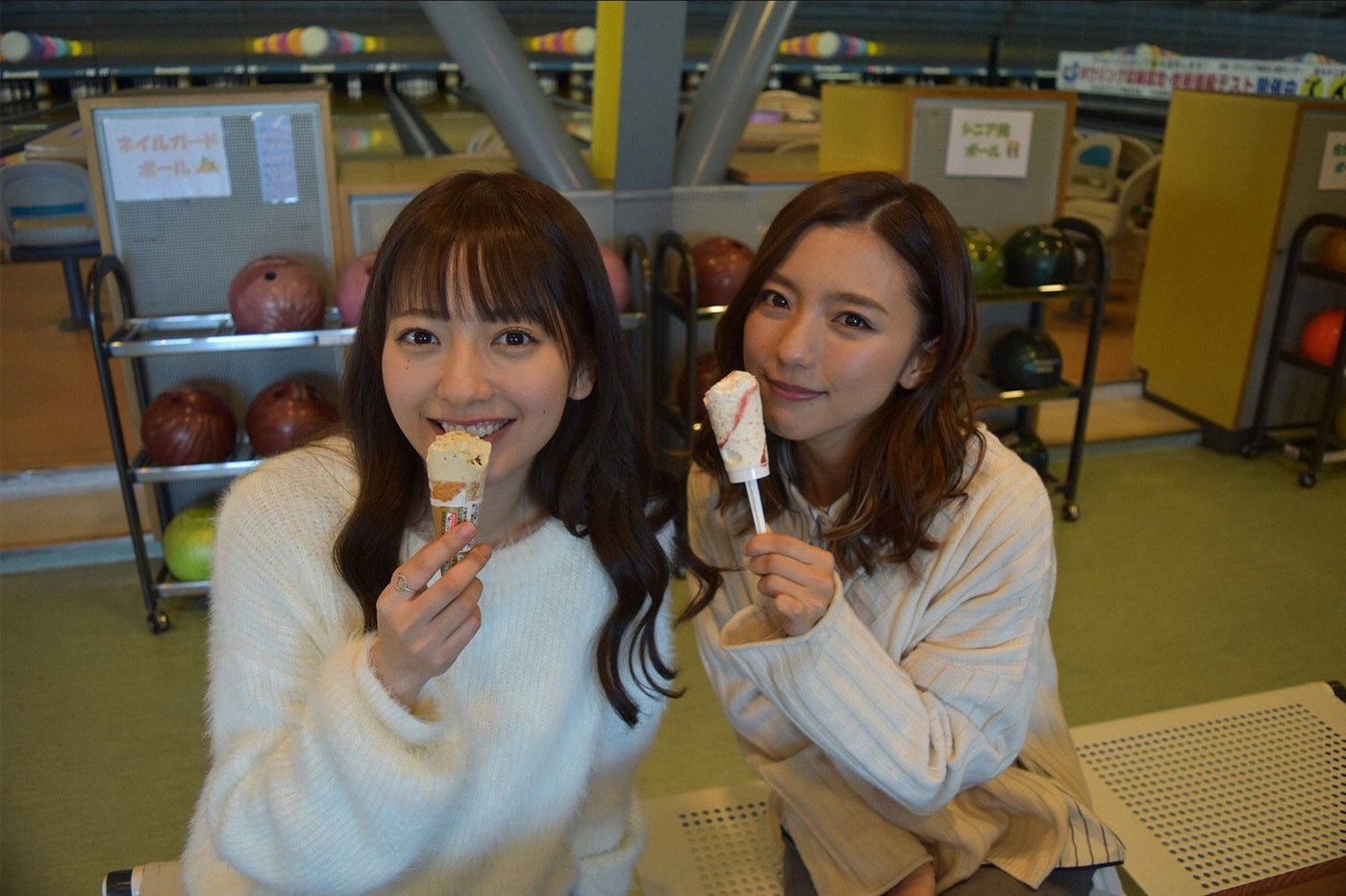 （左から）瀧川ありさ、真野恵里菜／画像提供：TBS