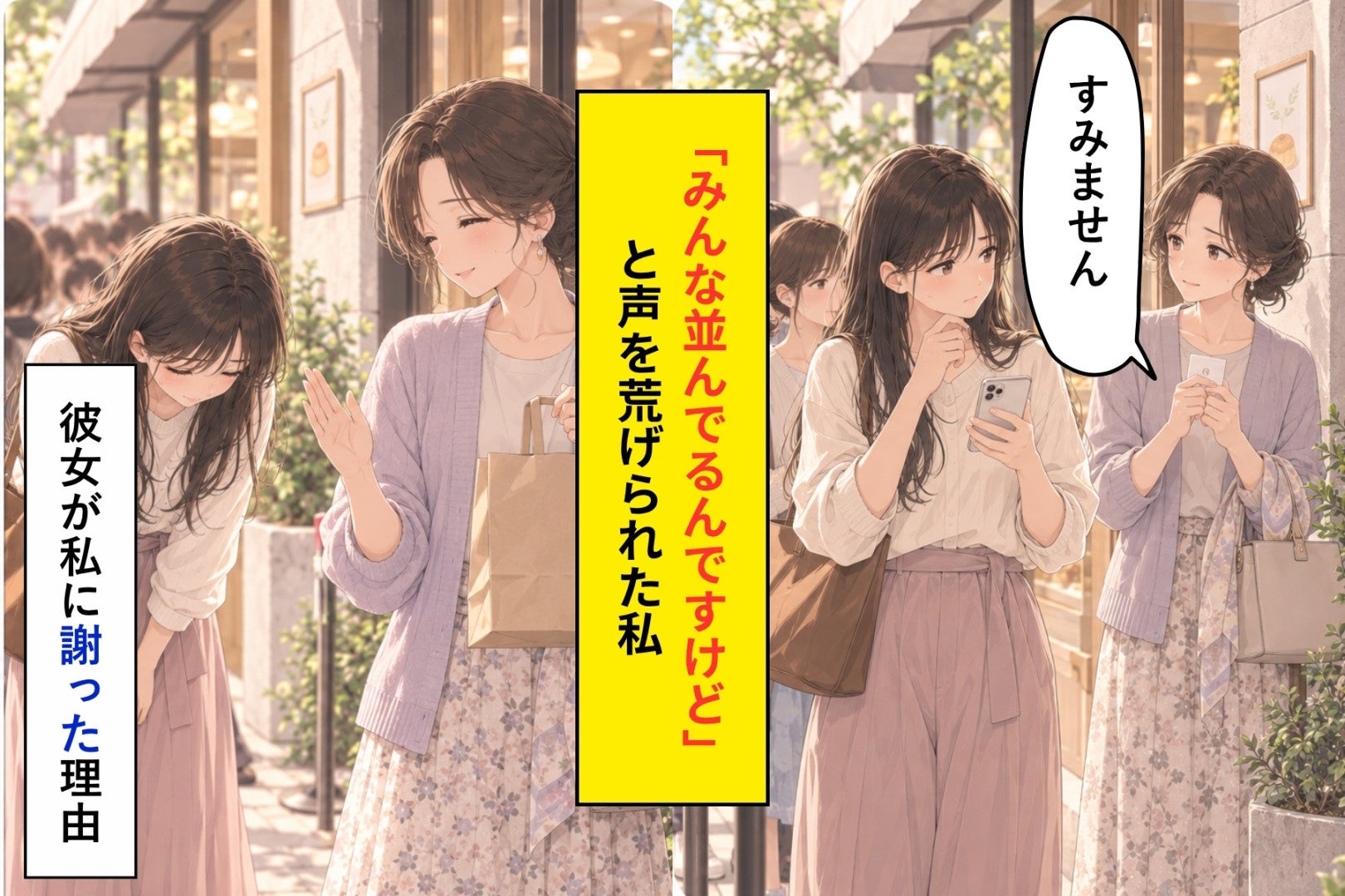 整理券を握って立っていた私に「みんな並んでるんですけど」→店員が先に呼んだのは私でした