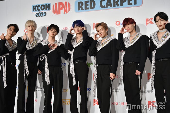 「KCON 2022 JAPAN」に出演したOCTPATH/海帆、四谷真佑、太田駿静、栗田航兵、古瀬直輝、小堀柊、高橋わたる (C)モデルプレス