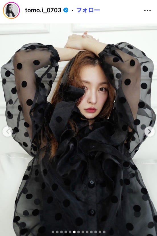 板野友美Instagramより