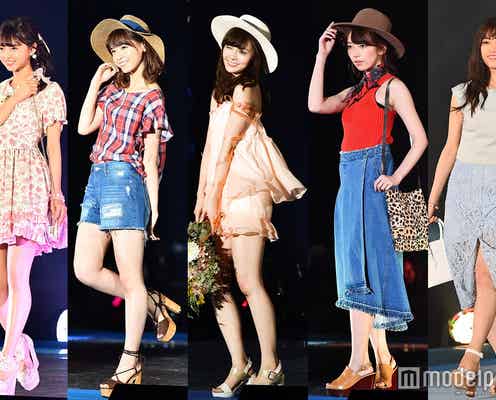 乃木坂46白石麻衣・西野七瀬ら5人「ガルアワ」で魅せた!華やかランウェイに歓声<GirlsAward 2016 S/S>