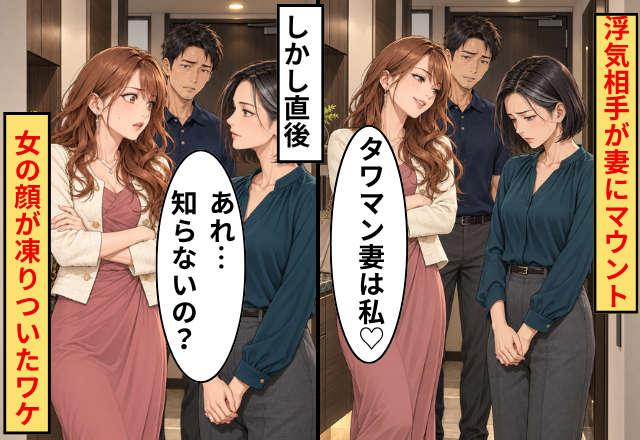 「タワマン妻はババアには似合わない♡」 浮気相手が妻にマウント！？しかし直後⇒「あれ…知らないの？」女の顔が凍りついたワケ