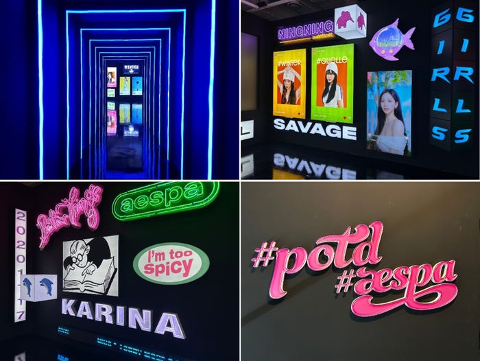 韓国で開催した「#potd #aespa」のイメージ(提供写真)
