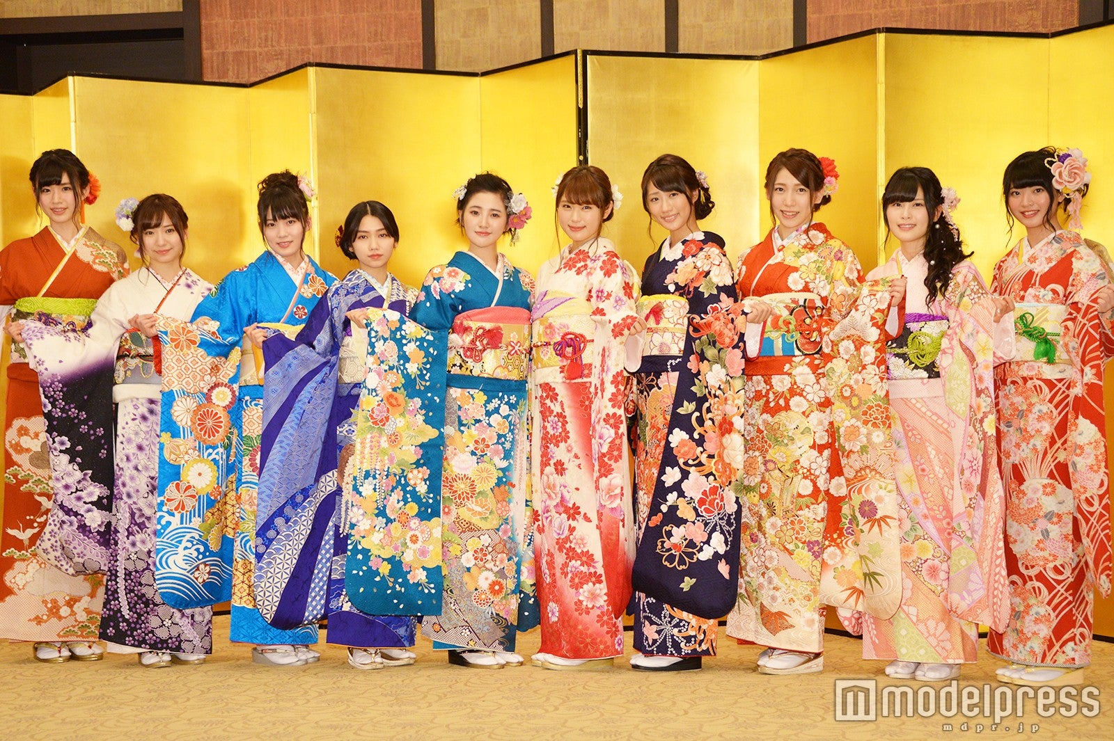 AKB48（兼任込み／左から）佐藤朱、福地礼奈、岡部麟、田野優花、兒玉遥、渋谷凪咲、藤田奈那、茂木忍、田北香世子、馬嘉伶 （C）モデルプレス