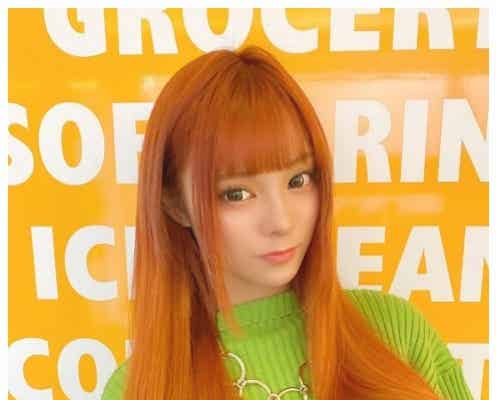 「egg」まぁみ、オレンジヘア復活 コットンキャンディ・ツートーン…“ド派手イメチェン”が可愛い
