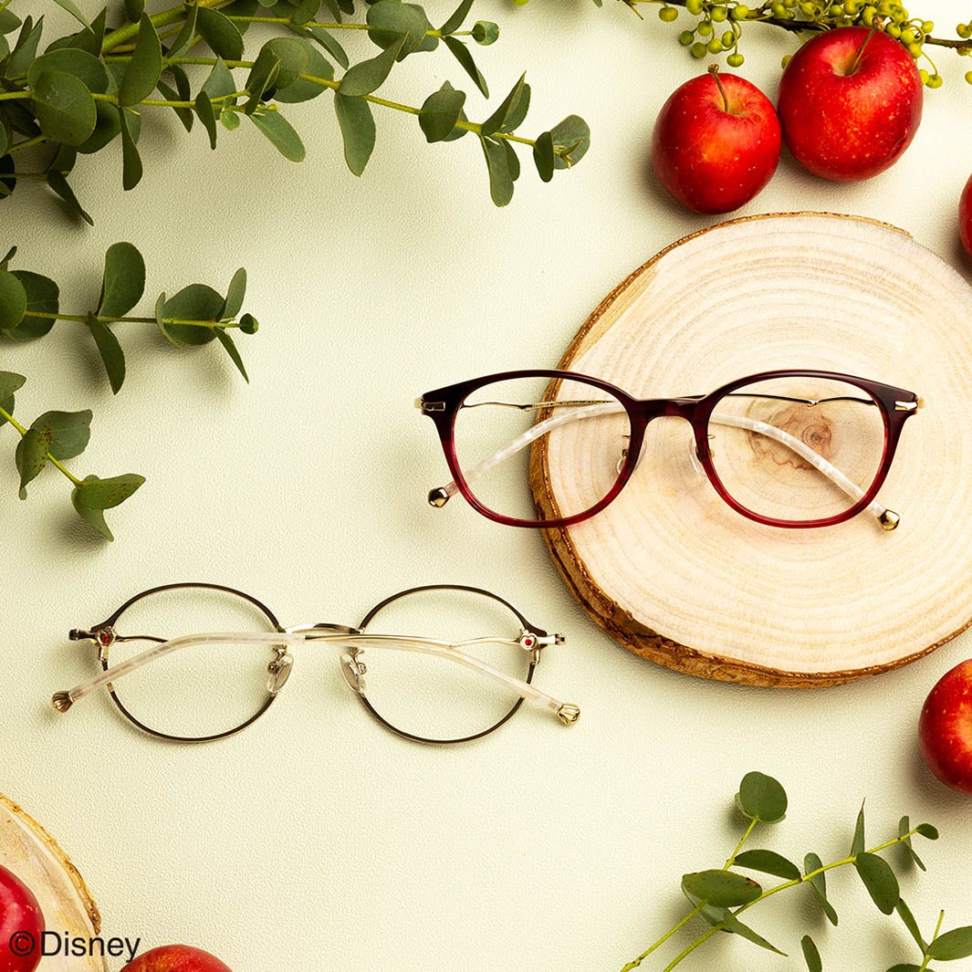 「白雪姫」＆「ラプンツェル」のアイウェア（提供写真）