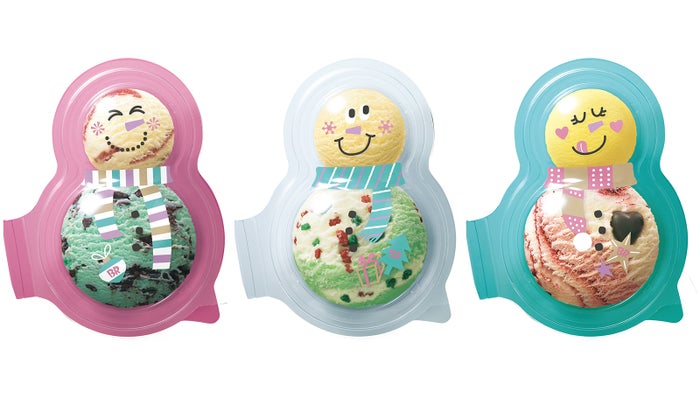 雪だるまパック540円／画像提供：B-R サーティワン アイスクリーム