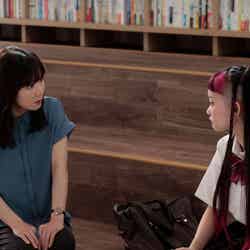 松岡茉優、詩羽「最高の教師 1年後、私は生徒に■された」第5話より（C）日本テレビ