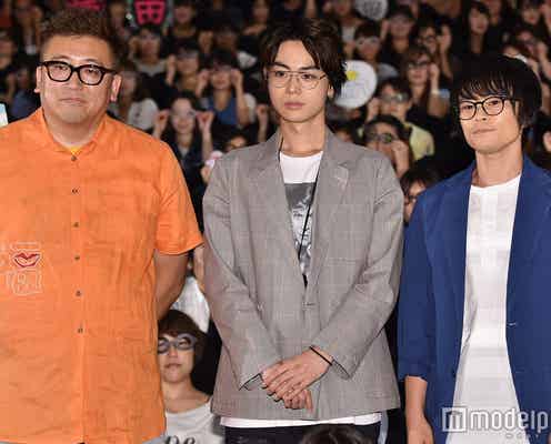 「銀魂」菅田将暉&福田雄一監督、“W新八”対面で興奮 ステージ上で2ショット撮影の自由ぶり