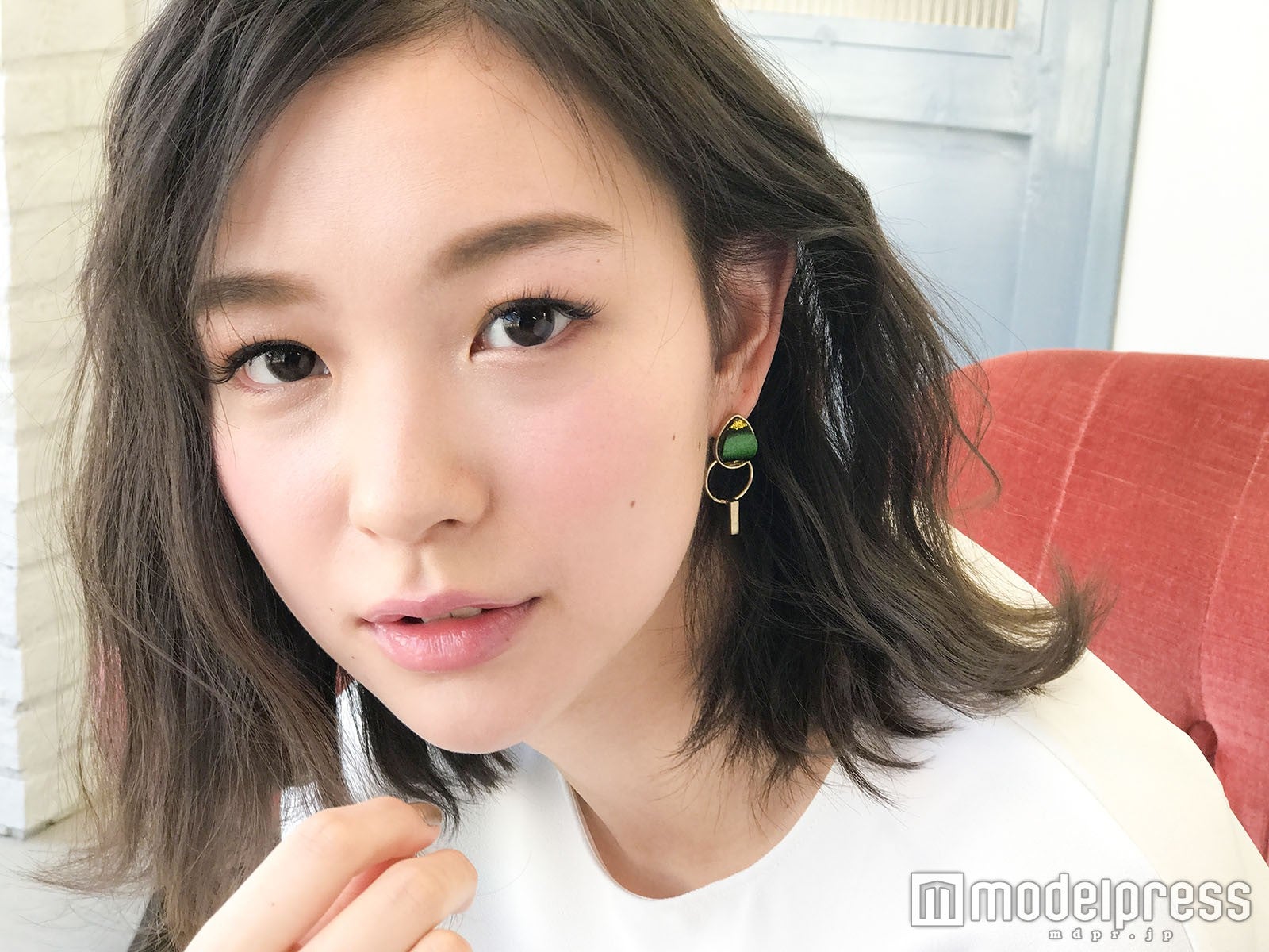 ドキッとするようなセンシュアルな目元に／モデル・岡田ゆり子（C）モデルプレス