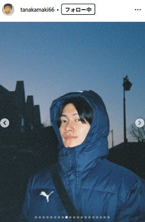 田中蒔Instagramより
