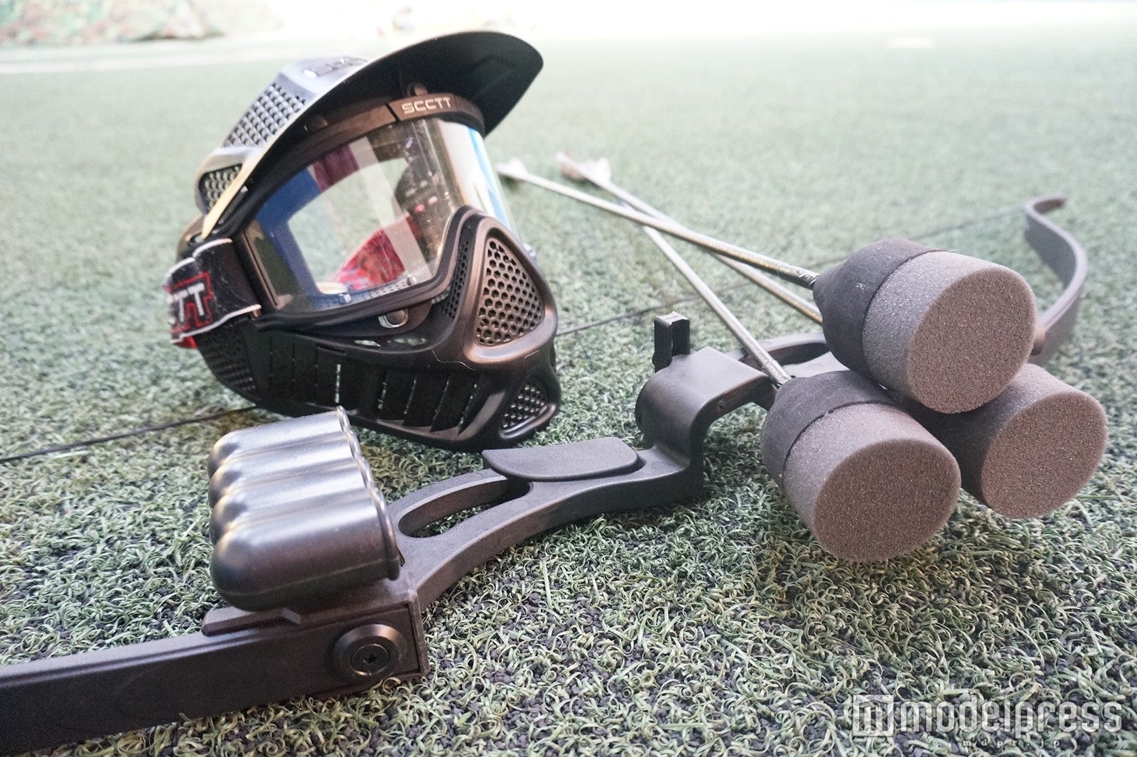 体験者はゴーグルを装着／画像提供：ASOBIBA