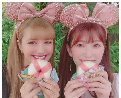 NMB48吉田朱里&紗蘭“さらリン”、双子コーデでディズニー満喫