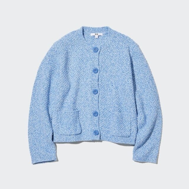 ユニクロ　uniqlo　レディース　おすすめ　オススメ　コスパ　2023　春　アウター　春アウター　ニットショートジャケット　ニットジャケット　ジャケット　ショートジャケット　値下げ　セール