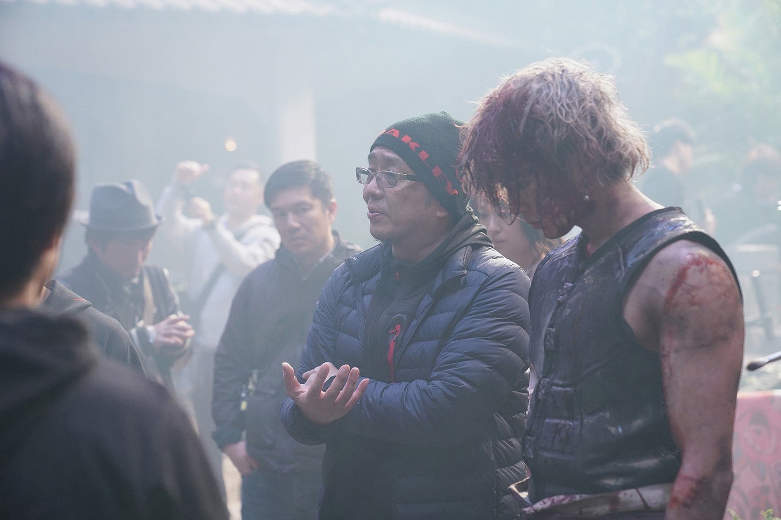 大友啓史監督、新田真剣佑（C）2020映画「るろうに剣心　最終章 The Final／The Beginning」製作委員会