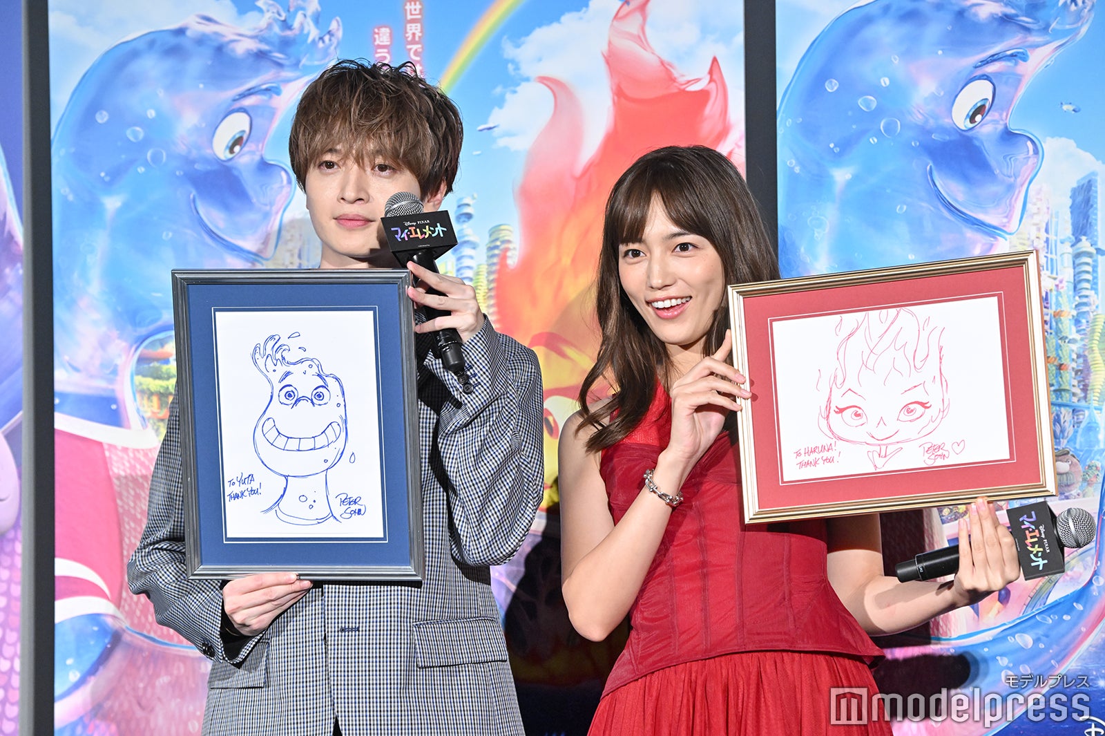 「マイ・エレメント」公開御礼舞台挨拶に登壇した玉森裕太、川口春奈（C）モデルプレス