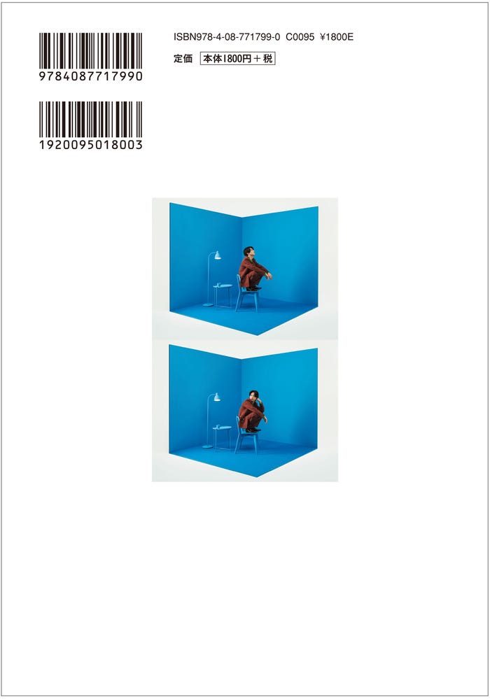 吉沢亮・著『対談集 TALK to YOU』/集英社 帯なし裏表紙(提供写真)