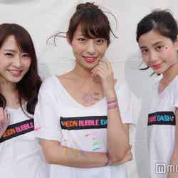 （左から）梅本静香、永田レイナ、金城茉奈（C）TOKYO GIRLS RUN