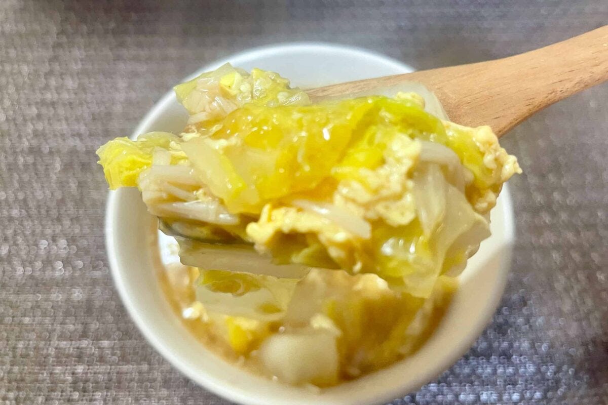 えのき＆白菜のふわとろスープ