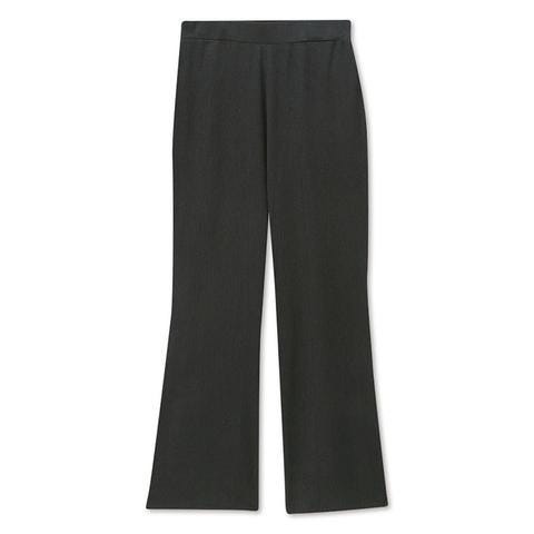 しまむら　しまパト　オンライン　通販　レディース　おすすめ　オススメ　おしゃれ　お洒落　オシャレ　プチプラ　アイテム　コスパ　高コスパ　高見え　2022　夏　セットアイテム　セット　2点セット　ラク　楽　パンツ　フレアパンツ　黒パンツ　ブラック　黒