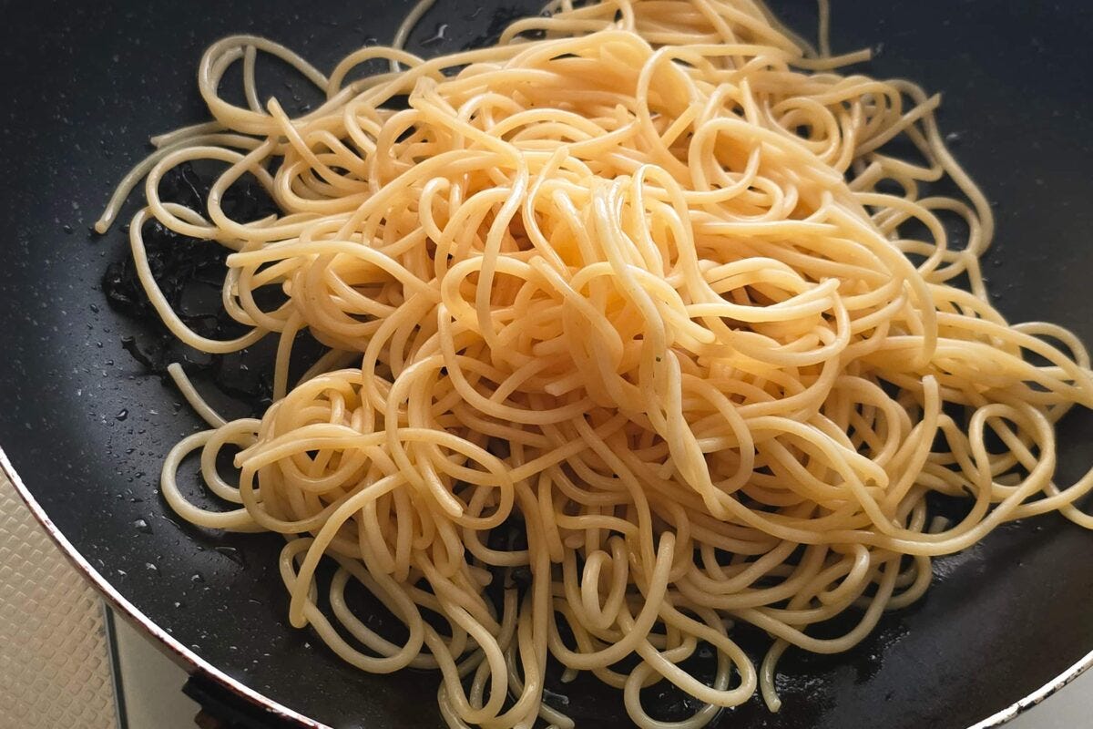塩昆布パスタ