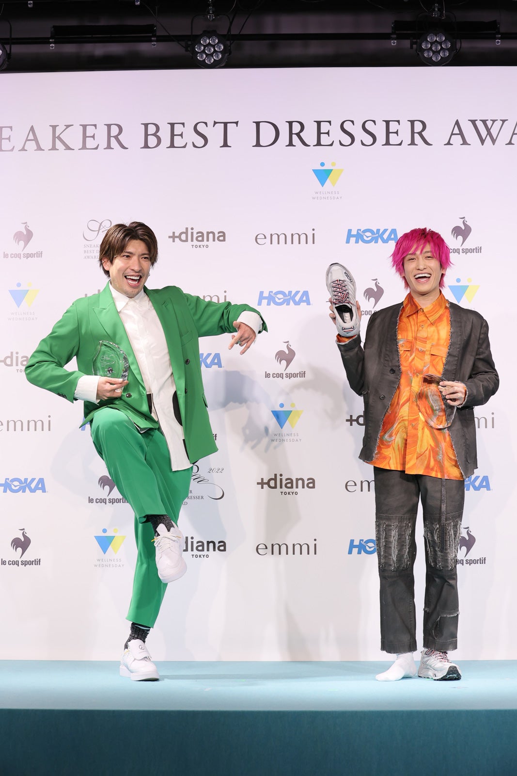 芸人部門を受賞したりんたろー。、兼近大樹（提供写真）