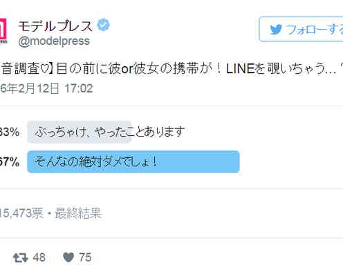 目の前に恋人の携帯が!LINEを覗いちゃう…?【本音調査】