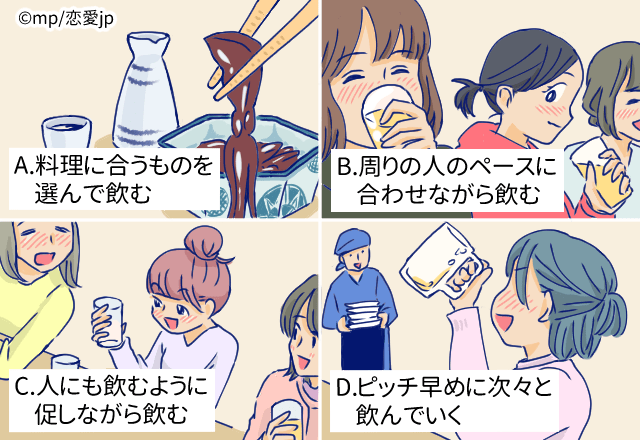 【心理テスト】好きになると周りが見えない!?「お酒の飲み方」で分かるあなたの恋愛傾向