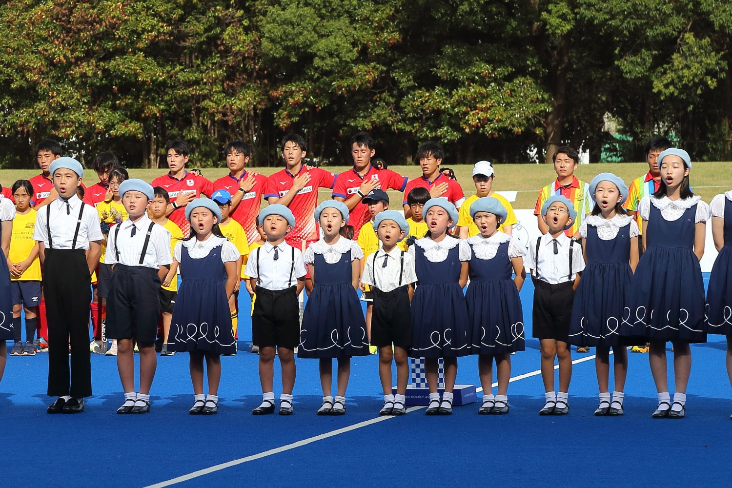 「ホッケー日本代表国際強化マッチ」の様子（提供写真）