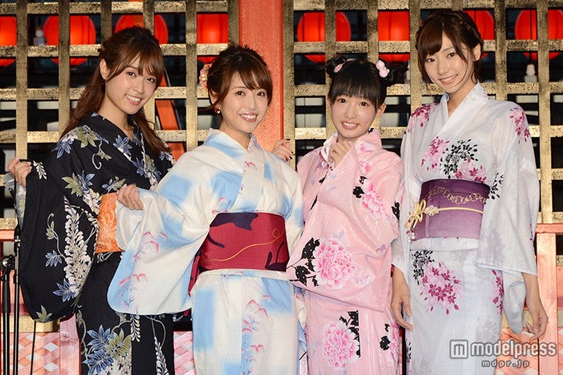 （左から）まぁぴぴ、くみっきー、ぴかりん、れなれな