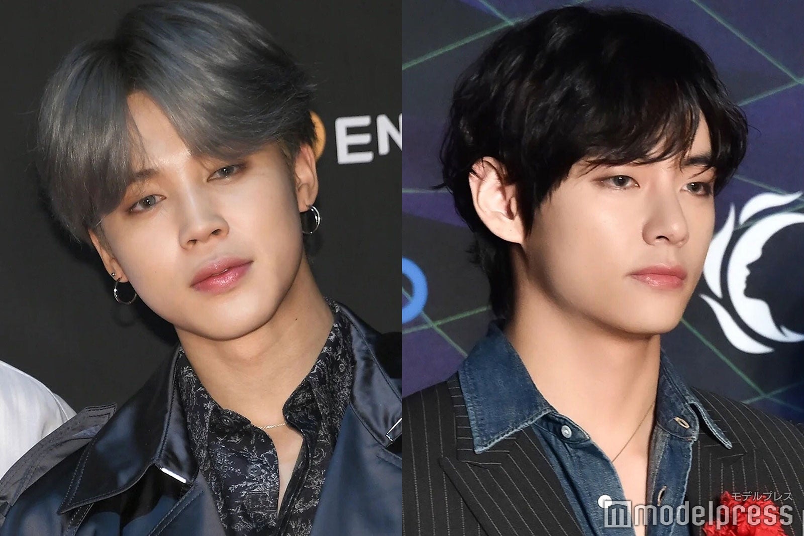 （左上から）ジミン、V（C）モデルプレス