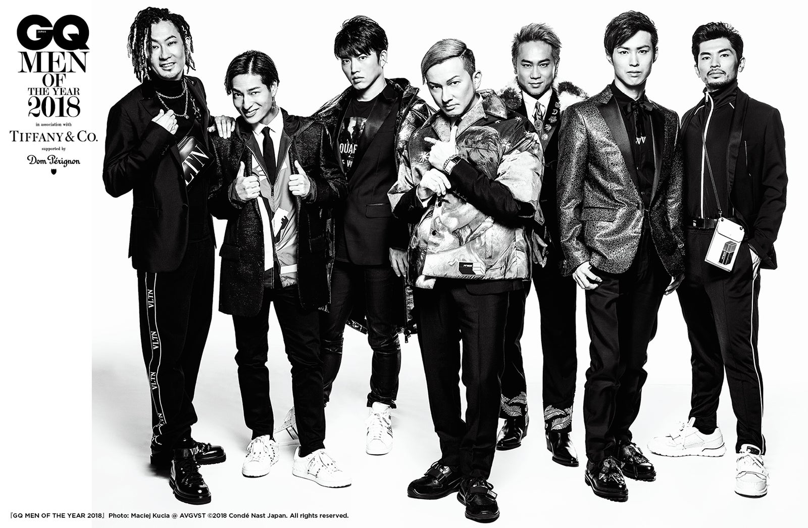 DA PUMP／『GQ JAPAN』2019年1・2月合併号（11月24日発売）（提供写真）