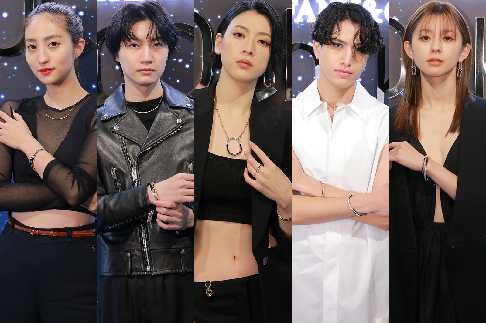 三吉彩花・桜田通・堀田茜ら「ティファニー」新作纏う　ポップアップストア来場