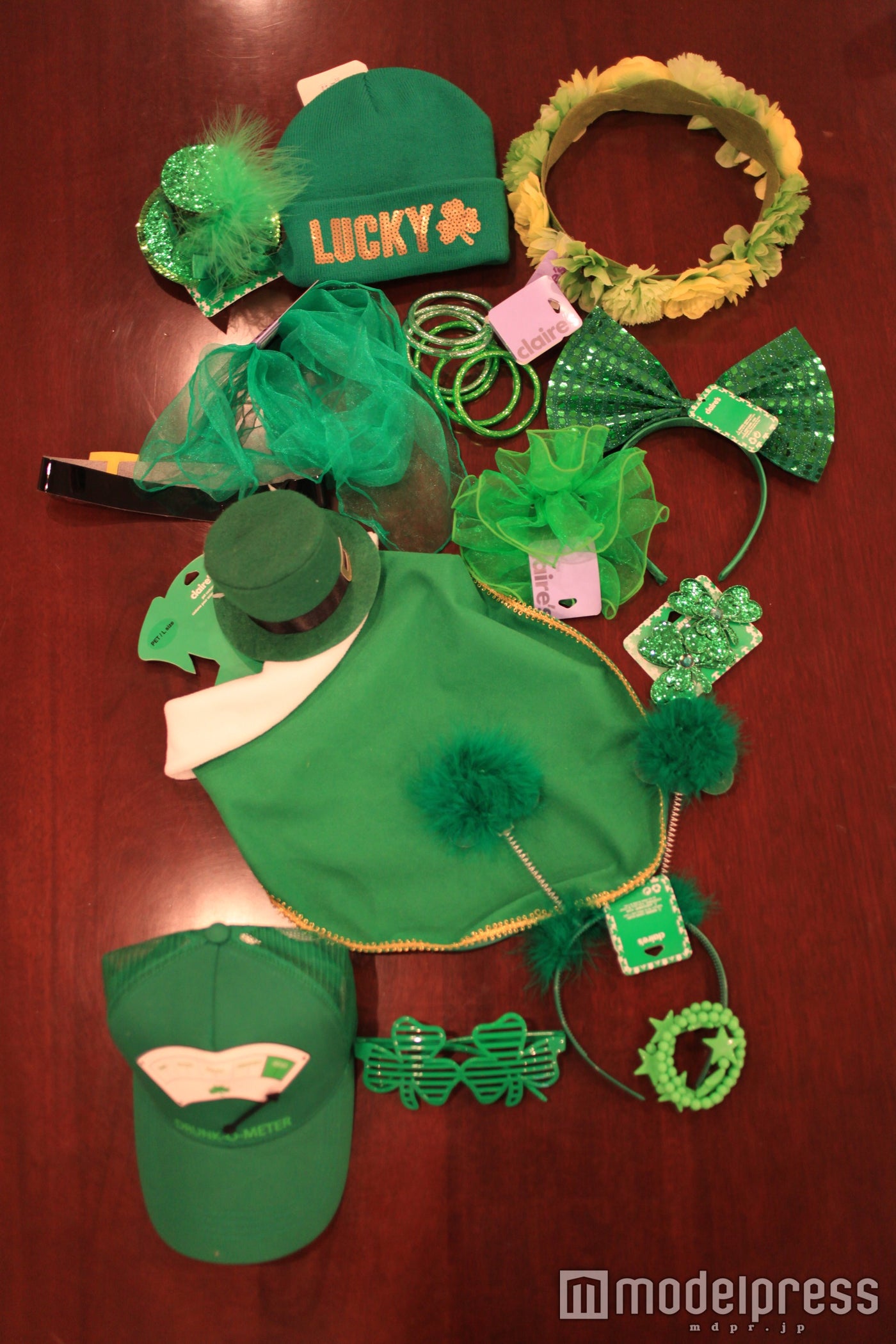  アイルランドのシンボルカラー、グリーンを身につけて／画像提供：アイルランド大使館
