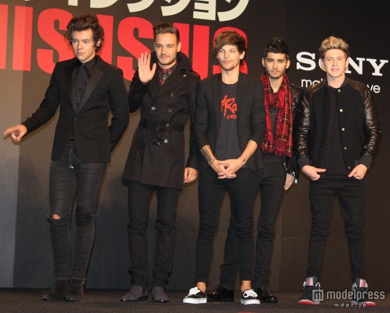 ワン・ダイレクション（左から）ハリー、リアム、ルイ、ゼイン、ナイル
