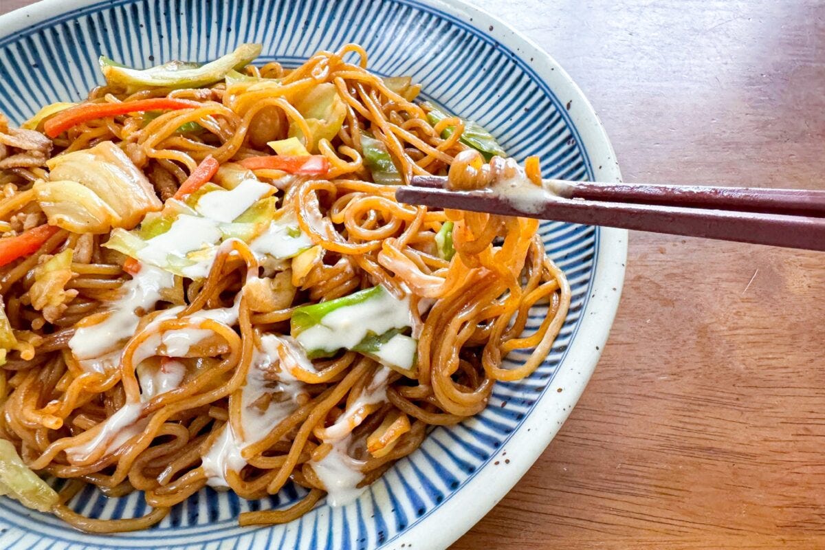 焼きそば＋シーザードレッシング