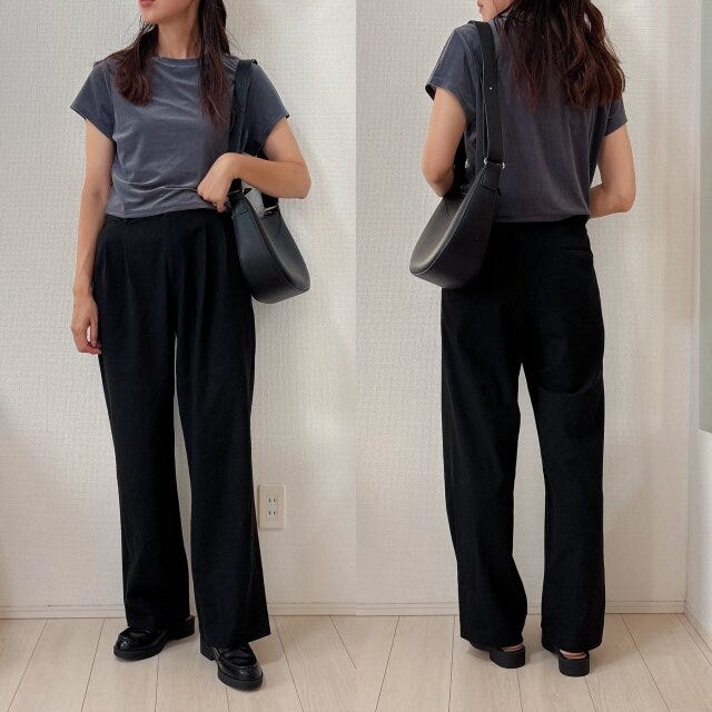 ワイドパンツできれいめコーデに ワイドパンツできれいめコーデに