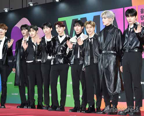 ZEROBASEONE、レザー衣装でクールに決める 重厚感溢れる魅力<MMA2023>