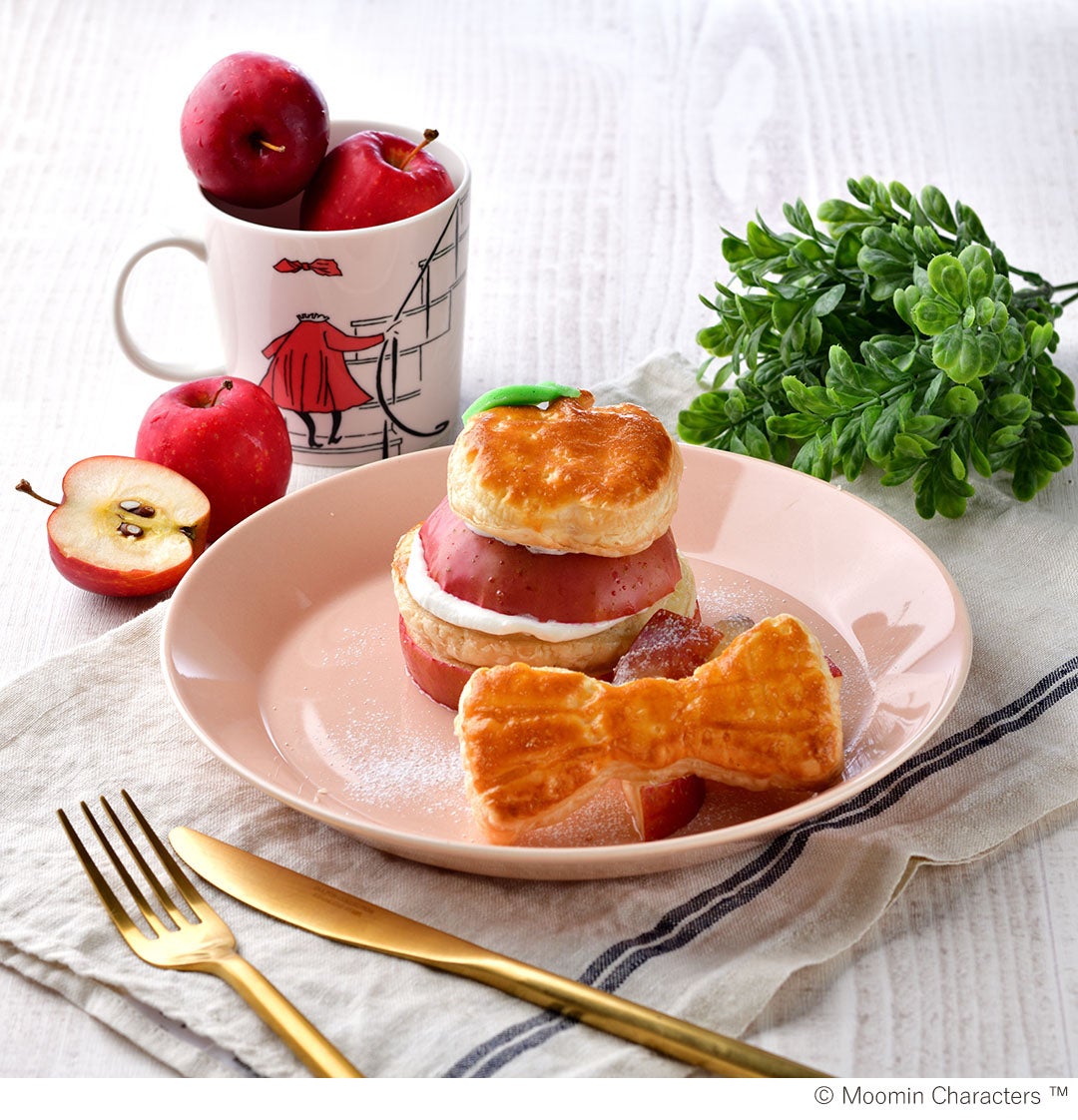ニンニ りんごのミルフィーユ仕立て1,400円（税別）（C）Moomin Characters
