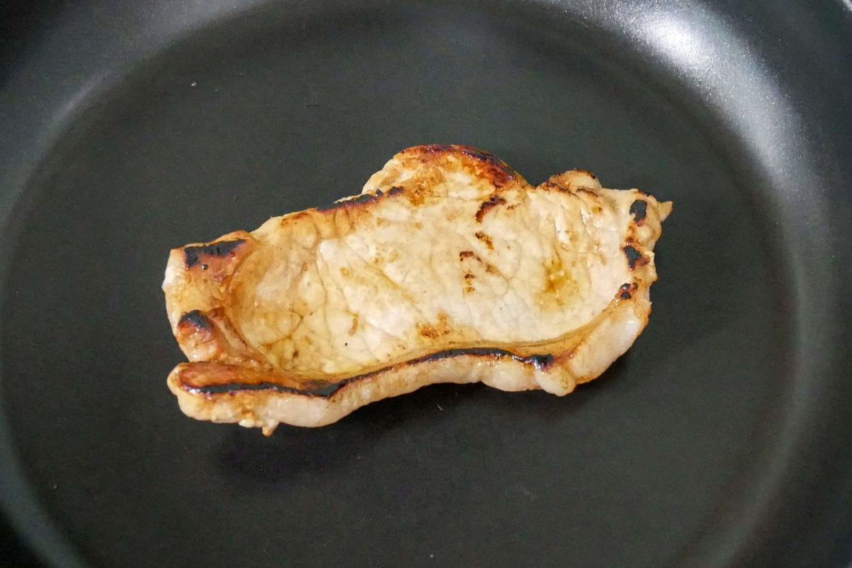 家庭で簡単ポークステーキ