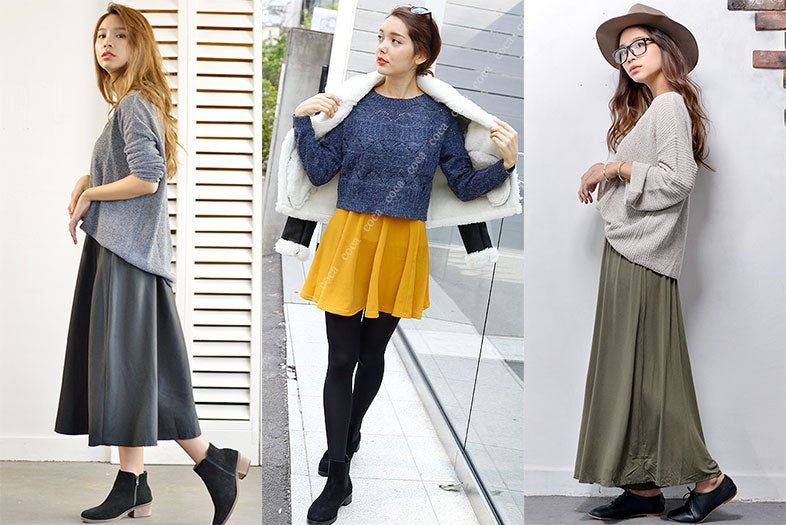 華奢見えが叶う！「ざっくりニット」で作る秋の愛されコーデ